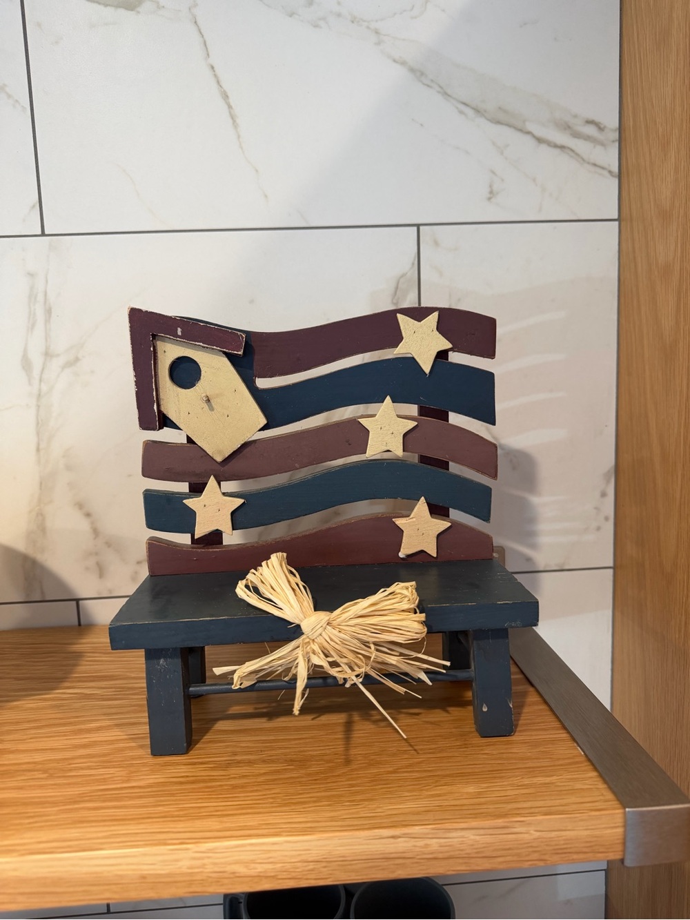 Wood bench